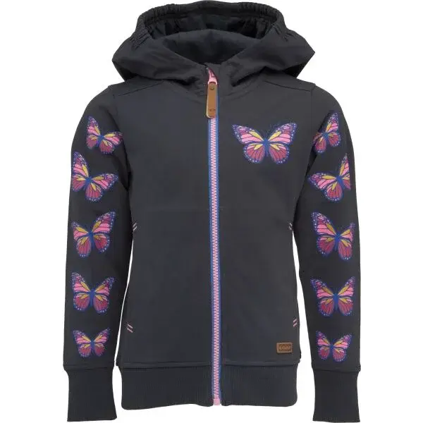 LOAP DONA Dívčí mikina, tmavě modrá, velikost 122-128