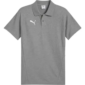 Puma TEAMEVOSTRIPE POLO Pánské polo triko, šedá, velikost