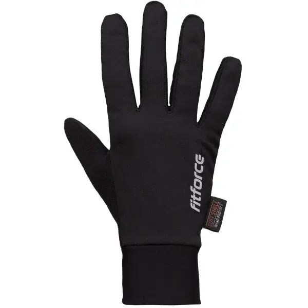 Fitforce TRACKERS Zimní běžecké rukavice, černá, velikost