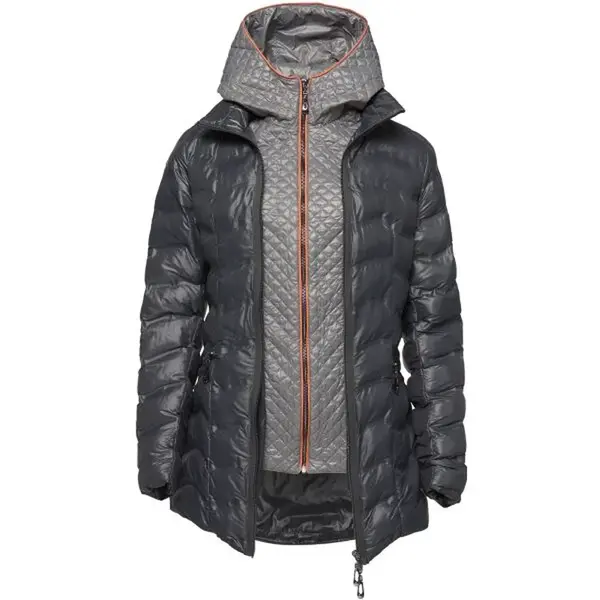 TRIMM BARBARA Dámský zimní kabát, tmavě šedá, velikost