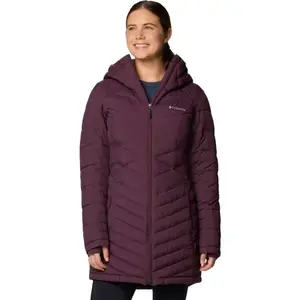 Columbia JOY PEAK II MID JACKET Dámská zimní bunda, vínová, velikost