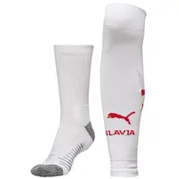 Puma TEAM SKS GRAPHIC SOCKS PROMO Fotbalové štulpny, bílá, velikost 35-38