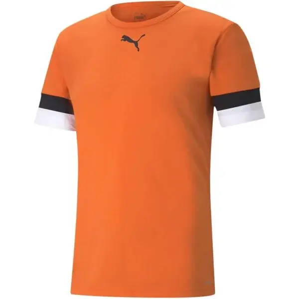 Puma TEAMRISE JERSEY TEE Pánské fotbalové triko, oranžová, velikost