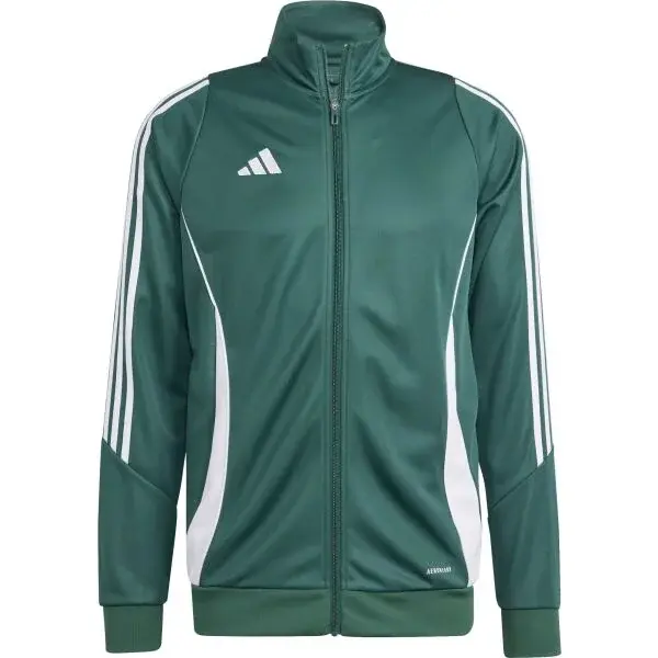 adidas TIRO24 TRAINING JACKET Pánská mikina, tmavě zelená, velikost