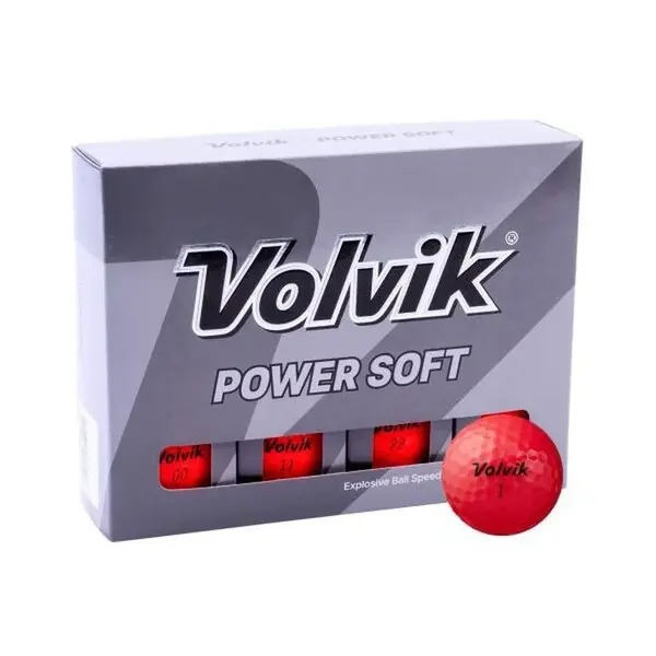 VOLVIK GB VV POWER SOFT 12KS Golfové míčky, červená, velikost