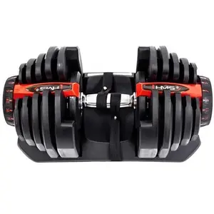 HMS SR80 Jednoruční činka vario, černá, velikost 40 KG