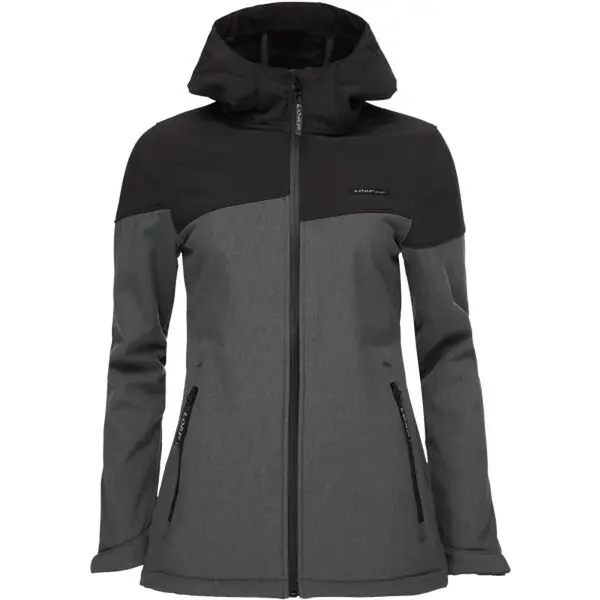 LOAP LUDYSA Dámská softshellová bunda, tmavě šedá, velikost