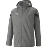 Puma TEAMFINAL ALL WEATHER JACKET Pánská fotbalová mikina, tmavě šedá, velikost XXXL
