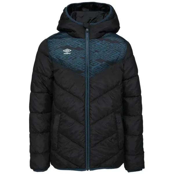 Umbro ROBONI Lehká dětská prošívaná bunda, černá, velikost 164-170