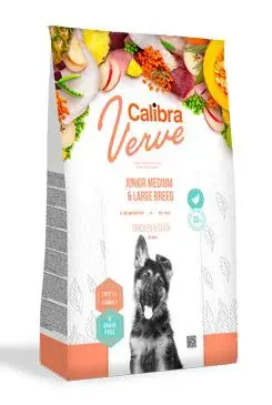 Calibra Dog Verve GF Junior M&L chicken & duck 2kg
