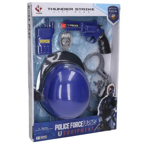Policajná sada s prilbou 26 x 22 cm