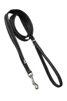 Vodítko Hurtta Casual Reflective Eco černé 180cmx20mm