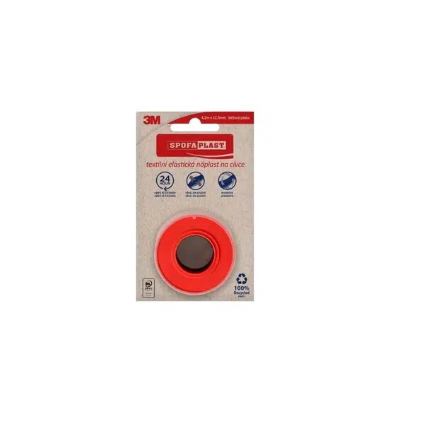 3M Spofaplast 131n Textilní elastická náplast na cívce 4.2mx12.5 mm