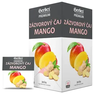 Herbex Zázvorový čaj mango 20x2g sáčků
