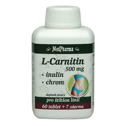 Medpharma L-carnitin 500mg+inulin+chrom Tbl.67