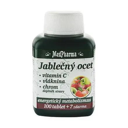 Medpharma Jablečný Ocet+vlák.+vit.c+chrom Tbl.107