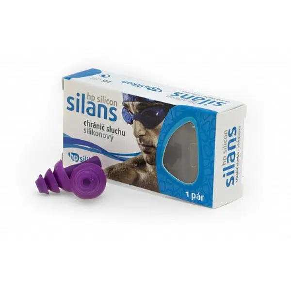 Silans Hp Silicon Chránič Sluchu Aqua 1pár