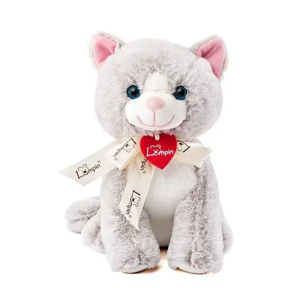 Lumpin Mačka Jacqueline svetlo šedá, 25cm