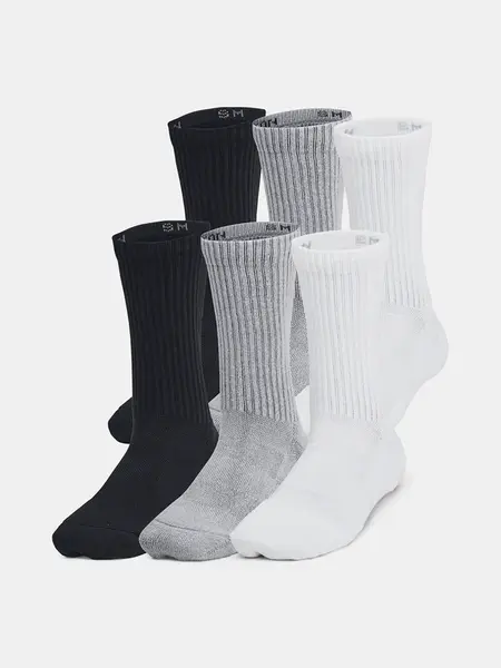 Dětské ponožky Under Armour Youth UA TC 6pk Crew-GRY - unisex