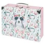 BAAGL Skladací školský kufrík Mýval s kovaním