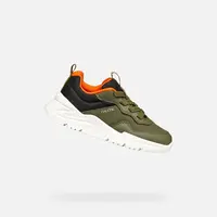 Khaki chlapecké tenisky Geox Loftus - Kluci