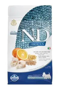 N&D Ocean Dog LG Adult Mini Codfish & Orange 800g