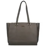 Stylová dámská koženková kabelka na rameno Staffi, šedá