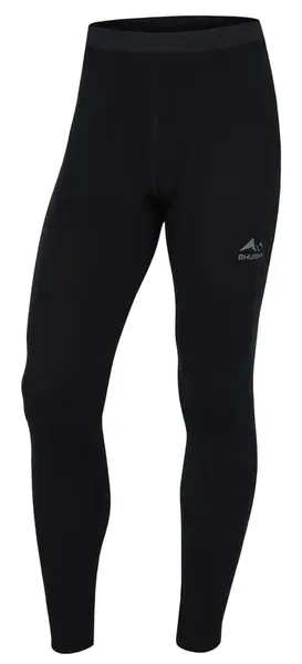 Husky  Merea M black, S Merino termoprádlo nohavice