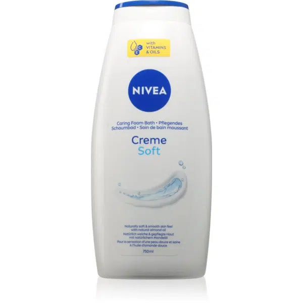 NIVEA Creme Soft krémová pena do kúpeľa 750 ml