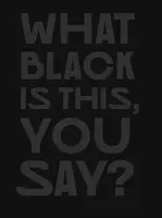 What Black Is This You Say? - Amanda Williams