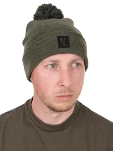 Fox čepice collection bobble hat green black
