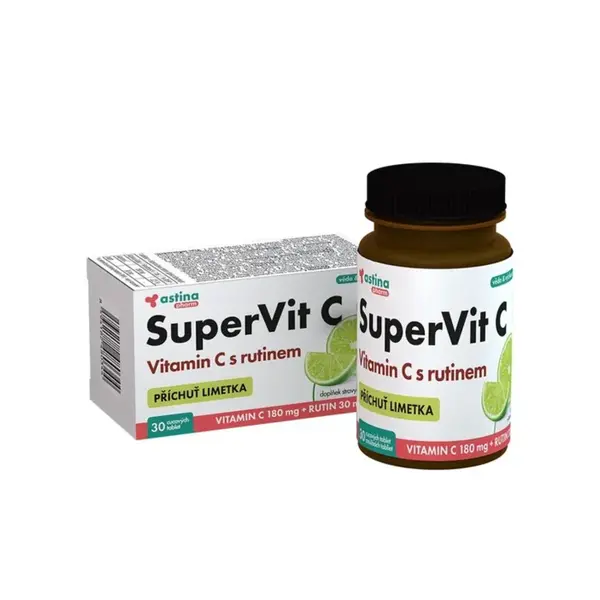 Astina Supervit C s rutinem limetka 30 tablet