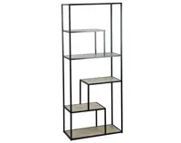 Regál Alessandro, 70 cm, čierny/dub sonoma%