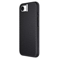 Zadní kryt Nillkin Synthetic Fiber PRO Magnetic pro Apple iPhone 16e, stříbrná
