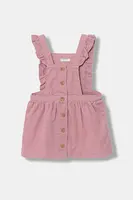 Dětské bavlněné šaty United Colors of Benetton růžová barva, mini, 4O5GAT01K