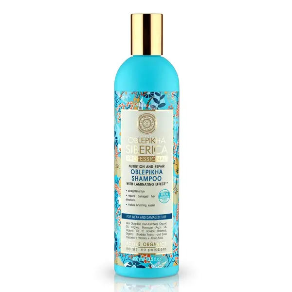 Natura Siberica Rakytníkový šampon pro poškozené vlasy 400 ml