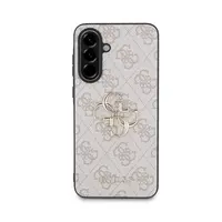 Zadní kryt Guess PU 4G Metal Logo pro Samsung Galaxy A36, růžová