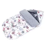 Mamo Tato Zimní fusak Lux, Velvet, 48 x 90 cm Savana, šedá/bílá