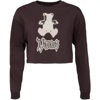 Vans LIL BEAR RELAX CROP LS TEE Dámský crop top, hnědá, velikost