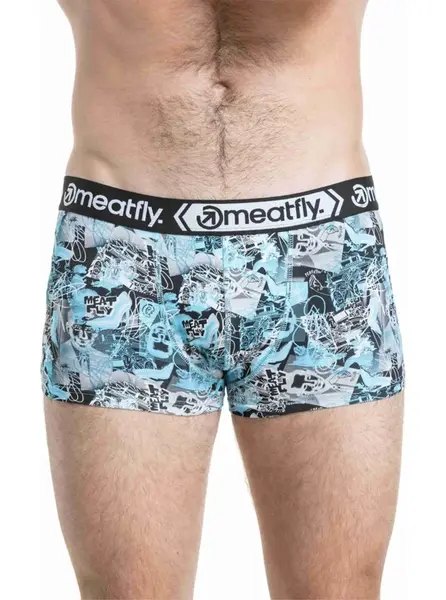 Pánské boxerky meatfly balboa double modrá/růžová xxl
