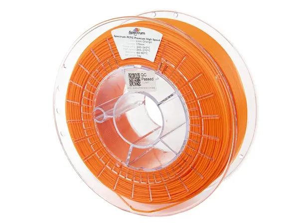 Spectrum 81542 3D filament, PETG Premium High Speed, 1,75mm, 1000g, Oranžový (Lion orange)