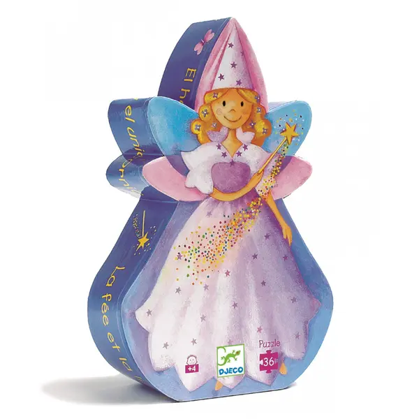 Djeco Puzzle Víla a jednorožec - 36 pcs