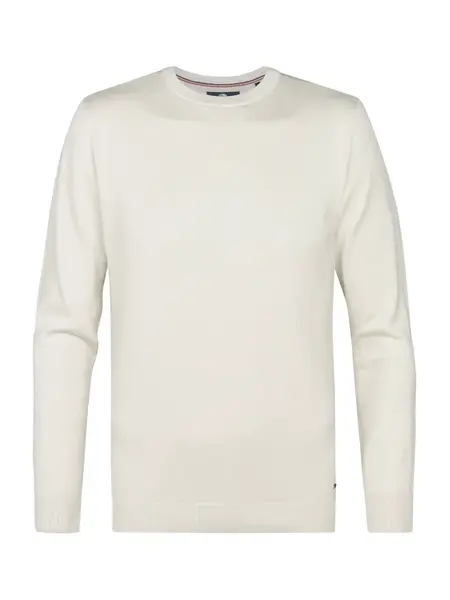 Petrol Industries Sveter  prírodná biela