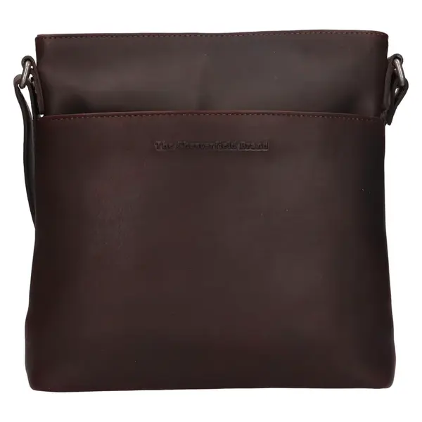 Dámska kožená kabelka The Chesterfield Brand Lunton - tmavo hnedá