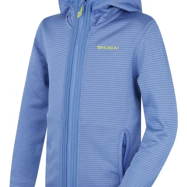 Husky Artic Zip K 134-140, blue Dětská mikina s kapucí
