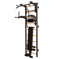 Žebřiny s hrazdou, bradly a lavicí BenchK 733B 240x67 cm