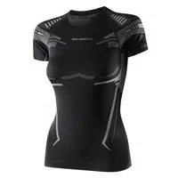 Dámské funkční triko Brubeck Dry s krátkým rukávem Black/Graphite L