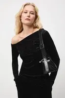 Tričko s dlouhým rukávem Medicine černá barva, cold shoulder