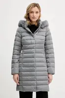 Péřová bunda Geox BETTANIE šedá barva, zimní, W5626H T3122