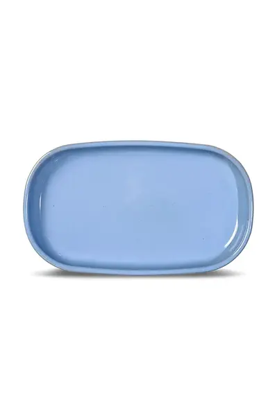 Servírovací talíř Byon Porto 18 x 30 cm modrá barva